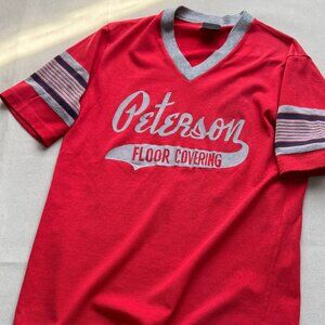 Vintage 70s Unisex Ringer T-Shirt Summer League Team Jersey